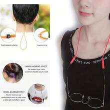 Dây đeo kính bằng silicon, thiết kế chống trượt, phù hợp cho nhiều hoạt động. Dây đeo kính unisex. - Nhiều màu - Xem 12
