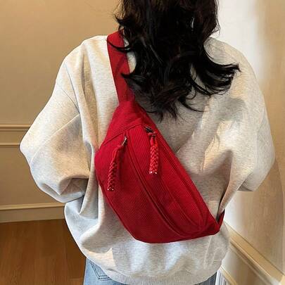 Perfect Lily Women's Crossbody Bag With Core, Can Be Shoulder And Multi-Pocket Bag - Core Material Breast Bag, Can Be Used For Hiking, Travel, Daily Commuting, Can Be Collected With Hand Bag, Pull Bag, Neutral Color Shoulder Bag