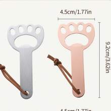 1 chiếc - Dụng cụ mở nắp chai bia. Dùng trong nhà, gỗ hồng mộc, thiết kế sáng tạo, hình móng mèo, kiểu dáng dọc, ngoại hình dễ thương, có dây treo, dụng cụ mở nắp chai cầm tay tiện lợi. - Nhiều màu - Xem 10