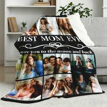 Personalized Customizable Mother's Day Best Gift - MOM Letters You Are The Piece That Holds Us Together 6-Photo Collage Customizable Flannel Throw Blanket - Customizable Text Names Date Multiple Styles Available - Soft Warm Cozy Breathable Lightweight Washable Personalized Blanket For Couch Bed Sofa Living Room Bedroom Home Decor - Elegant Burgundy Heart Aesthetic Sentimental Keepsake - Mother's Day Gift From Daughter Son To Mom, Mother's Day Gift From Granddaughter Grandson To Grandma, Mother's Day Gift From Husband To Wife, Mother's Day Gift From Granddaughter Grandson To Grandmother - Gifts For Her Mom Grandma Family Friends - Insta-Worthy Cozy Vibes Personalized Items For Housewarming Boho Outdoor Bathroom Decor – Home Decor,Bedroom Decor,Living Room Decor,Couch,Sofa,Bed,Customizable,Breathable,Lightweight,Washable,Soft,Comfortable,Elegant,Simple,Personalized Items,Tapestry,Hogar,Bedroom Essentials,Camping Essentials,Beach Essentials,Living Room Essentials,Home Essentials - Kiểu 34 - Xem 3