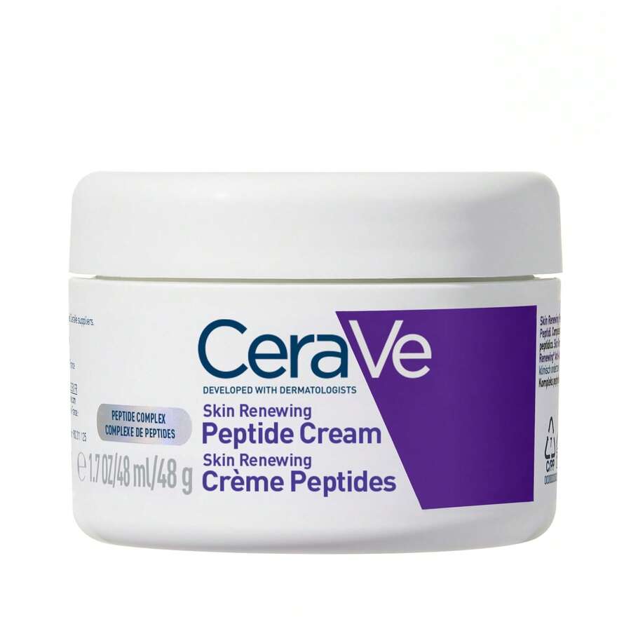 CeraVe Skin Renewing Peptide Cream 48g, Peptide Complex Face Cream For Skin Renewal, Dermatologist-Developed Anti-Aging Moisturizer For All Skin Types - Hyaluronic Acid - View 1