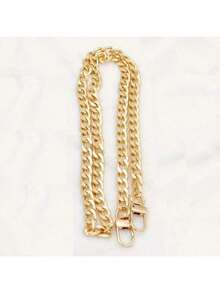 1pc Goldena Luminum Replacement Flat Chain, Metal Shoulder Strap, Versatile Fashion Accessory For DIY Wallet, Handbag, Shoulder Bag, Clutch - Multicolor - View 31