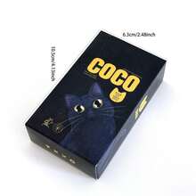 Family Party Entertainment Board Game Card Game Lovely Cat Style COCO Black Cats Tarot Deck With English Language PDF Guidebook For Age 14+ - Black - View 3