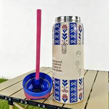 24Oz/32Oz Stainless Steel Water Bottle With Straw For Sports, Travel, And School Sports Water Bottle, Keeps Water Warm For Over 24 Hours, Sealable, Portable, Flip Top, Ideal For Hot And Cold Beverages, Coffee, And Frozen Drinks - Holiday Hygge-32oz - Xem 4