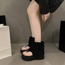 Women Platforms & Wedge Sandals - Black - [Department Store Version] - View 8