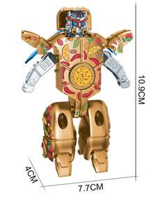 1pc Robot Hamburger Toy, Mechanical Hand Finger Rotating Stress Relief Toy - Multicolor - View 11