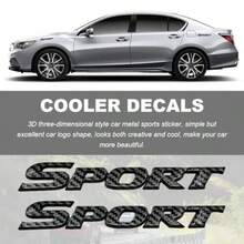 2 PCS 3D Ml Car Sport Sticker Crome-Plated Personalise Sport  Car Tailgate Decal Sticker Automotive Side Fender Rear Adesive  Badge Decals  SUVs Ses RVs Carbon Fir - Sợi carbon - Xem 4