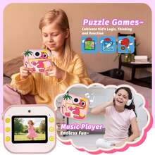 Ponsel Pintar Anak, Kamera Ganda, Video 1080P, Filter Seru dan Bingkai Kreatif, Cocok Sebagai Hadiah Natal dan Ulang Tahun untuk Anak-Anak - MultiWarna - View 5