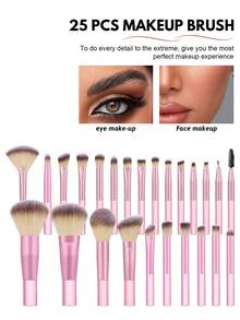 Bộ dụng cụ trang điểm 51 món bao gồm: Bộ 25 cọ trang điểm + 1 túi đựng mỹ phẩm và đồ dùng cá nhân đa năng có khóa kéo chống thấm nước + 3 bông mút trang điểm + 3 bông mút trang điểm mini + 1 băng đô cài tóc + 6 bông phấn tam giác + 3 bông mút rửa mặt + 2 dây đeo chậu rửa tay + 1 dụng cụ vệ sinh cọ trang điểm + 6 bông phấn phủ mini, tất cả trong một & thân thiện với người mới bắt đầu | Sẵn sàng mang theo du lịch & thích hợp làm quà tặng | Hoàn hảo cho người mới bắt đầu/phụ nữ. - Nhiều màu - Xem 2