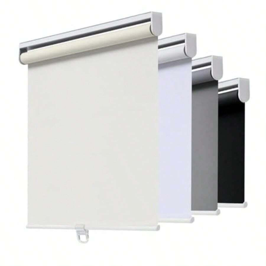 Cordl Roller Shades Blackout Blinds For Windows Room Darkening Rolled Up Shades With Spring System UV Protection Window Shades Door Blinds For Home And Office 36" W X 72" H Ivory - 36W X 72H - View 1