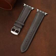Vintage Crazy Horse Leather Watch Band Compatible With Apple Watch Series 1-11 Ultra SE 38-49mm, Suitable For Women And Men, Genuine Leather Strap - Mouldless - View 17