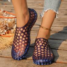 Unisex Breathable Sandals, Summer Beach Slippers, Outdoor Non-Slip Slides, Korean Style Plus Size Open Toe Sandals - Blue - View 3