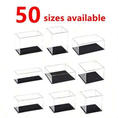 Transparent Acrylic Display Box, 50 Sizes Available, DIY Assembly, Suitable For Displaying And Dust Protection Of Models, Building Blocks, Handicrafts, And Souvenirs
