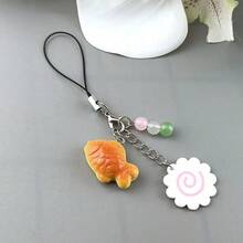 1pcs Cute Japanese Street Food Charms Fish Cake Keychain Bag - 1 cái - Xem 6