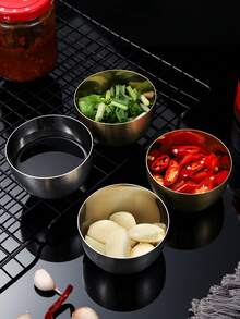 1 chiếc chén đựng nước sốt bằng thép không gỉ kiểu Hàn Quốc, chén chấm salad cà chua. - Nhiều màu - Xem 7