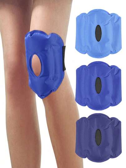 1 chiếc băng quấn đầu gối chườm đá tái sử dụng, túi chườm đá gel, miếng đệm đầu gối trị liệu nóng/lạnh, ống tay áo mềm mại và mát mẻ, phụ kiện tập thể dục, miếng đệm hỗ trợ đầu gối, miếng đệm đầu gối dùng khi tập luyện
