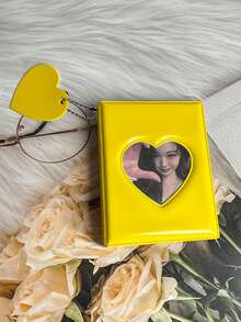 Álbum de tarjetas con forma de corazón de unicolor de alta calidad, álbum de almacenamiento de tarjetas de ídolos, álbum de fotos de alta calidad - Multicolor - Ver 18