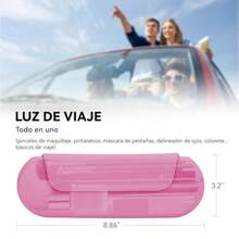 Estuche para Brochas de Maquillaje de SiliconaSoporte para Brochas de Maquillaje Magnético Cierre Magnético Mejorado Soporte de viaje Portátil Impermeable para Brochas - Morado - Ver 7