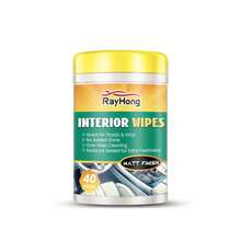 rayhong 80pcs Car Interior Cleaning Wet Wipes, Stain Removal, Degreasing, Shine Enhancing, Portable Wet Wipes. Protect And Clean Synthetic Leather Sofa, Car Seats And Shoes, Prevent Cracking And Fading. Renew And Restore Luster, Enhance Inner Texture. - Khăn lau vệ sinh nội thất xe hơi - Xem 8