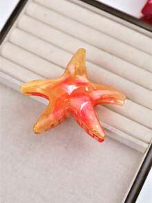 2/1 Pinze per capelli con fiore a gradiente di grandi dimensioni, design minimalista ed elegante, adatte per acconciature raccolte, uso casual o viaggi, con fermaglio a fiore da 8 cm/3,15 pollici e fermaglio a stella marina da 9 cm/3,54 pollici, accessori multifunzionali per styling durante viaggi e vacanze, accessori fotografici per spiaggia estiva, adatti per accessori per capelli da indossare quotidianamente, festival, feste - Multicolore - Visualizzare 3