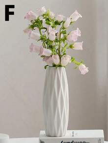 1pc PE Plastic Flower Pot Vase With Artificial Flower Plug, Desktop Decorative Vase, Faux Flower Vase, Fresh Flower & Dried Flower Container, Suitable For Home Decor, Applicable For Dried Flowers And Fresh Flowers, Desktop Decorative Vase, Office And Home Decor - Multicolor - View 10