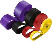 Menyq Resistance Bands Set: 5 Levels Of Resistance Bands, Assist Pull-Ups, Made Of Elastic Silicone Rubber, Suitable For Physical Therapy, Stretching, Home Gym, Suitable For Women - Multicolor - View 3