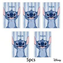 Disney Stitch Blue White Stripe Cute Towel 1-Pack, 2 Packs, 3 Packs, 4 Packs, 5 Packs, 6-Pack For Bathroom & Home - 18x26in - View 6