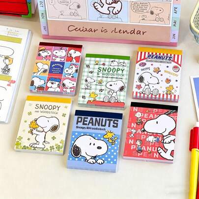  1 bộ/1 cuốn Sổ tay Snoopy mới, Giấy viết tin nhắn hình chú chó dễ thương, Văn phòng phẩm, Siêu dễ thương, Mang lại cảm giác thư giãn, Món quà sinh nhật hoàn hảo cho gia đình, Món quà bất ngờ cho bạn bè, Lựa chọn hàng đầu cho quà tặng trường học.