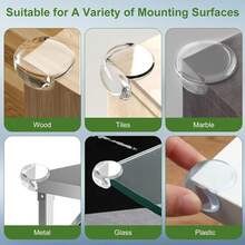 10/20pcs Large Transparent Furniture Corner Guards, High Quality Table Corner Protectors, Safety Desk Corner Bumper Pads - Large Size Ball-20 Pcs - View 5