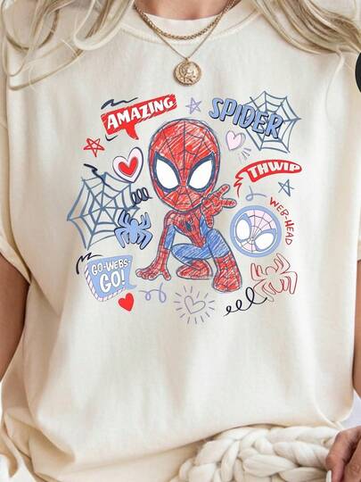 Checkered Shirt Ghost Spider Spin Matching Tee MCU Comic Tee Land Family Trip Gifts,Men's Holiday Clothes,Mens Tshirts,Mens Clothing,Men Clothes,White T Shirt,Cars,Tops, Shirt,Funny T Shirts,Graphic T Shirt,,F1,Streetwear,Romwe,Y2k,Summer Outfits,,,Jersey,Y2k Clothes,Lightening Mcqueen,Heated Rivalry,Manfinity Men,Yungblud,Twilight,Tung Tung Tung Sahur, 8GJ8