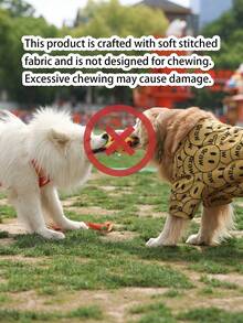 1pc Cartoon Pattern Interactive Non-Electric Barking Dog Toy, Suitable For All Breeds, Durable For Training Accessories - Multicolor - View 6