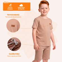 4-Piece Assorted Children's Summer Outfit For Boys - 2 Sets - Includes 2 T-Shirts + 2 Shorts - Minimalist - View 4