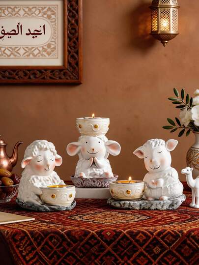 1 chiếc giá đỡ nến hình cừu dễ thương, kiểu hoạt hình, dùng để trang trí nhà cửa, phù hợp cho gia đình, bàn làm việc, văn phòng, các dịp lễ, tiệc tùng, trang trí. Cũng là một lựa chọn quà tặng tuyệt vời cho mùa tựu trường, quà lưu niệm, quà tặng ngày lễ, bạn bè và gia đình.