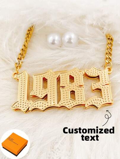 1 chiếc vòng cổ tên nữ tự làm theo yêu cầu, hai lớp hàn, mặt dây chuyền hình trái tim cá nhân hóa bằng thép không gỉ, dây Figaro dày, tên tùy chỉnh kiểu dáng đơn giản hàng ngày, móc khóa, sản phẩm bao gồm hộp quà, quà tặng ngày Valentine, quà sinh nhật, quà tặng ngày của Mẹ, quà tặng hàng ngày