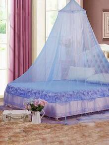 Mosquiteiro para berço/cama infantil com estrelas que brilham no escuro (1 unidade), mosquiteiro suspenso para berço, dossel para cama infantil, estilo princesa branca, adequado para camas de 1,5 m, para uso diário. - Multicolorido - Ver 5