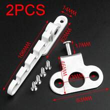 2PCS Tilt Turn Window Restrictor Stay White Finish Child Cats Safely Lock Catch - 2pcs - View 2