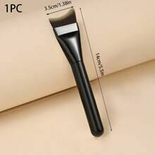5pcs Professional Foundation Brush Set With Palette And Puff, Flat Crescent Shape, Create Perfect Base Makeup, Portable Travel Makeup Tool Kit, Suitable For Beginners - Multicolor - View 10