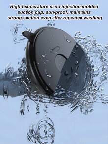 Universal Car Windshield Phone Mount – 360° Rotatable Suction Cup GPS Holder With 15KG Strong Suction & Auto Clamp – One-Hand Operation Smartphone Stand For Car Windshield, Dashboard – Fits All Phones - A - View 7