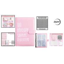 100 Envelopes Money Saving Challenge 100 Envelope Challenge Binder Savings Budget Book With Cash Envelopes For Office Home - 預設 - 查看 2