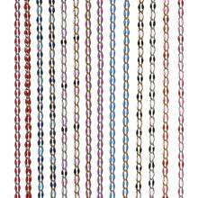 Dây chuyền trang sức tráng men thép không gỉ 1m, dây chuyền hai mặt hình môi tráng men, dây chuyền tráng men hình bầu dục, dùng để làm trang sức, trang trí giày dép, túi xách, quần áo. - Nhiều màu - Xem 4