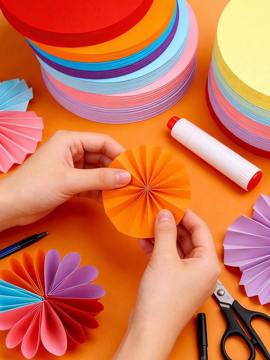 100 piezas Juego de Origami de colores mixtos, Papeles de colores aleatorios para doblar manualidades, 10 colores aleatorios diferentes, Para manualidades y artesanías DIY, Papel de impresión de colores multifuncional para volver a la escuela - Multicolor - Ver 1