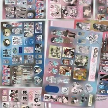 8张Y2K可爱辣妹风高品质防水贴纸套装，适用于剪贴簿、手账装饰 - 彩色 - 查看 3