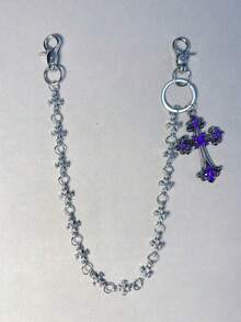 Cross Pants Chain, Wallet Chain, Retro Chain, Double-Layer Chain, Hip-Hop Punk, Denim Pants Chain, Pocket Chain, Men's Key Chain - Multicolor - View 10