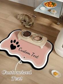 Customized Pet Photo And Name Food Mat - Waterproof And Non-Slip Dog Food Mat With Custom Photo And Name, Warm Personalized Pet Gift, Best Pet Owner Gift, Suitable For Dogs, Customized Pet Dog Food Mat, Waterproof Design - Multicolor - View 7