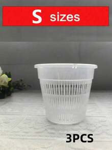 Bộ 1/2/3/5 chậu hoa có chức năng kiểm soát rễ, giỏ đỡ rễ, thích hợp trồng lan Phalaenopsis, chậu hoa bằng nhựa thoáng khí. - A - Xem 13