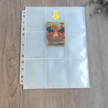 1 cái/50/9 ngăn đựng thẻ PP trong suốt hai mặt, trang bên trong, 11 lỗ đựng thẻ A4, ngăn hai mặt dùng cho thẻ giao dịch, thẻ trò chơi, thẻ tên. - Trong sáng - Xem 2