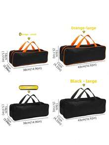 Heavy Duty Large Capacity Tool Storage Bag - With Zipper Design, Durable Tool Organizer Bag For Mechanics, DIY Projects And Professional Contractors - Suitable For Garage, Workshop, Home Repair, Picnic Tools, Camera Storage - A - View 5