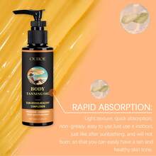 Self-Tanning Body Oil With Enhanced Bronzing Effect And Super Moisturizing, Natural Bronze Glow Without Sun Exposure, Perfect For Summer Beach Look, Unisex Body Care - Multi Scents - View 7