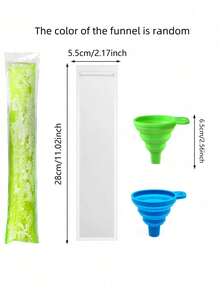 100pcs Long Ice Cream Bags, Suitable For Vegetables/Juices, Fruit Purees, Ice Cream, Frozen Fruits, Can Be Sealed At Low Temperatures, DIY Ice Cream Bags And Food Packaging Bags,Crushed Ice Bags, Transparent Self-Sealing Lollipop Ice Bags - Multicolor - View 5