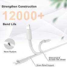 1-2 套 PD 20W 美规插头快充充电器，USB-C 墙充 + 100cm USB-C 转 Lightning 数据线，高速数据传输和快充线，兼容 14/13/12/11/XS/XR/8/7/6 系列 - 美規A型插(110-127V) - 查看 9